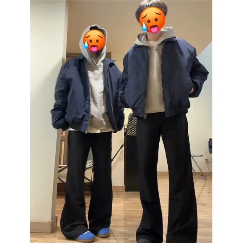 网图藏蓝色美式飞行员夹克棉服A02-常规特P55,男装夹克,电商B369（原A024）