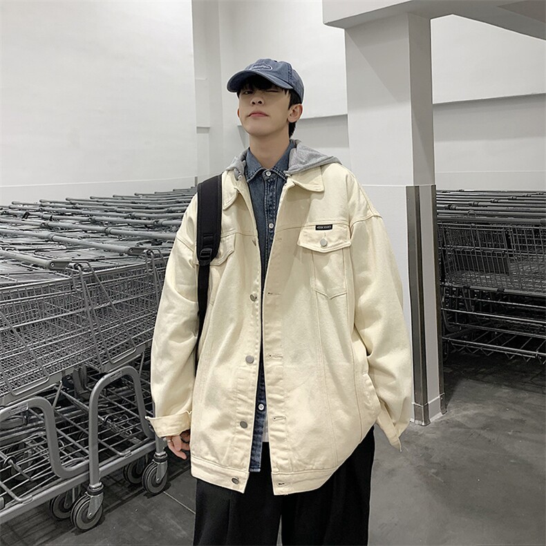 2023春季男士牛仔夹克港风高街痞帅连帽（可拆卸）外套JK839-P70,男装夹克,星座1103-3