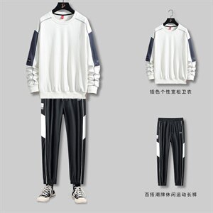 秋季男潮牌卫衣套装舒适宽松卫衣裤子休闲套装SW209+K0099-P50图片