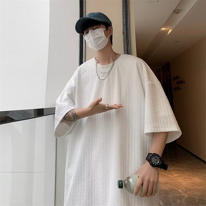 C509P33短袖t恤男潮牌ins纯棉宽松半袖青年圆领体恤港风衣服,男装T恤,星座512-6