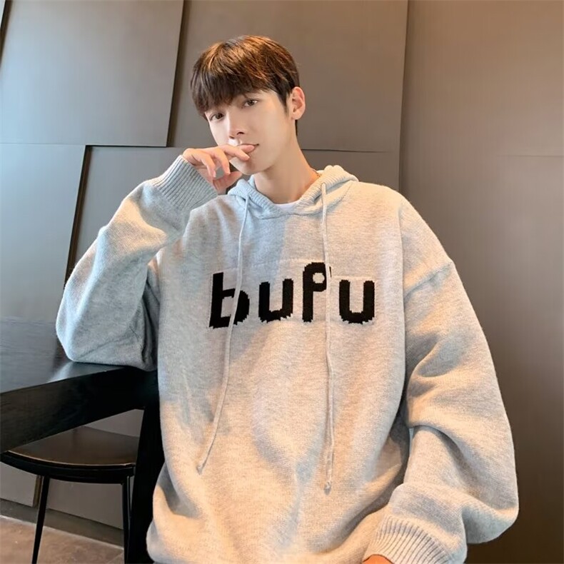 B369P58加厚慵懒风休闲情侣针织衫男女打底衫毛衣带,男装针织衫/毛衣,星座512-6