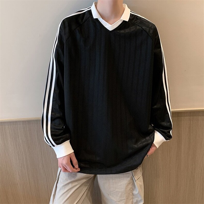 311B-1-7907-P32控68时尚套头长T重磅宽松休闲百搭上衣,男装T恤,星座311B-1