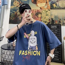 主推港风夏季短袖t恤男潮流时尚休闲t恤A210-A8362-P32控48，男装T恤，星座210-3