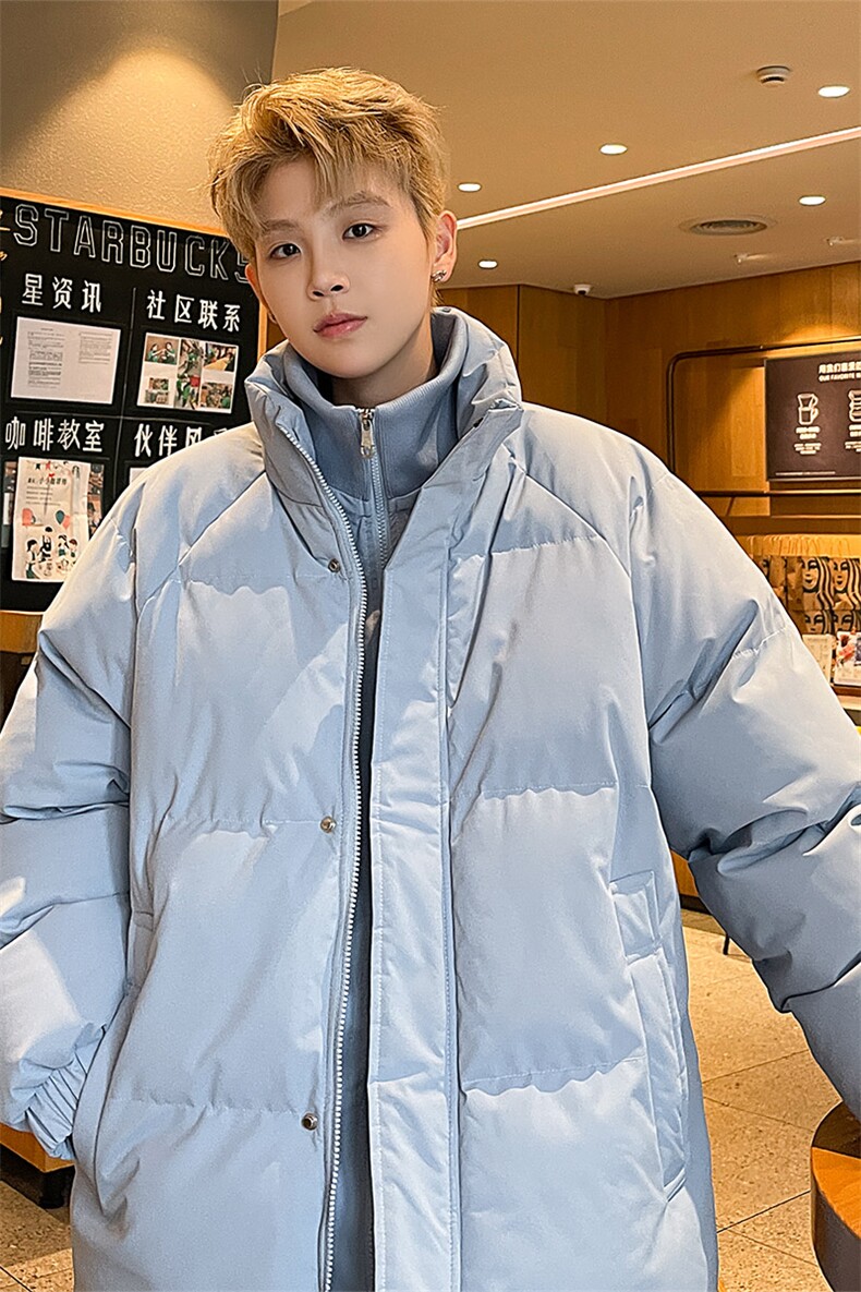 得物二开立领假两件石墨烯内里棉服棉衣外套9088特P85控118,男装棉衣,电商A309