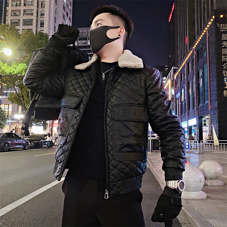 GU55/特P138控178冬季社会小伙可拆卸毛领皮棉男士棉衣外套棉服1,男装棉衣,星座305B