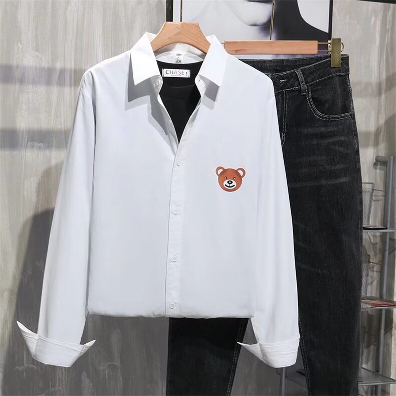 男春季衬衫港风日系纯棉长袖衬衫C9949P32,男装衬衫,星座1116-2