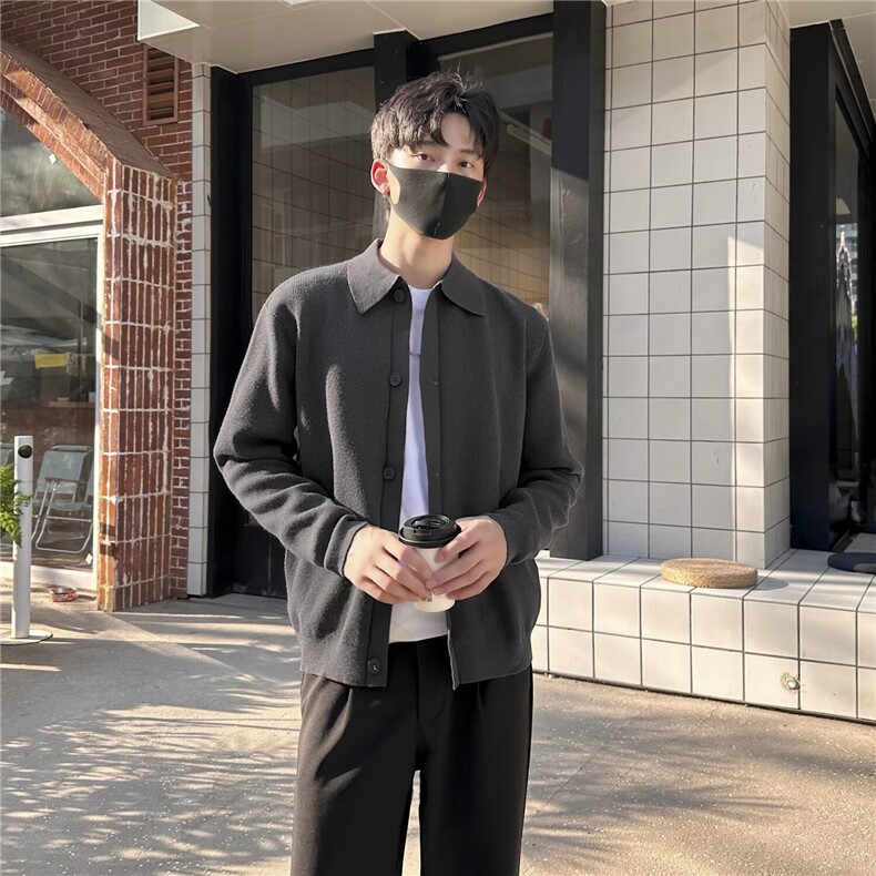 2025新中式翻领斜襟盘扣针织衫毛衣女冬季新款风红色打底衫上衣,男装T恤,星座506A