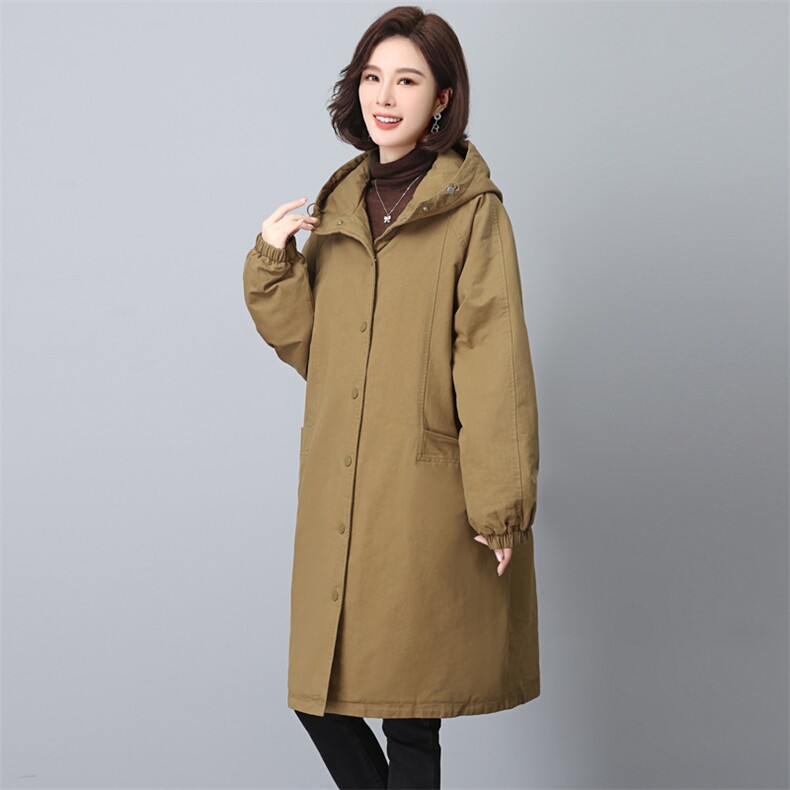 中长款宽松大码显瘦棉衣XOG1600,女装棉衣/棉服,希欧阁