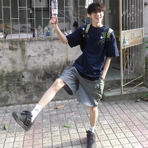 万针全刺绣工艺抖音得物高品质260克重磅纯棉双纱美式高街短袖T恤图片