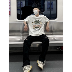 B221 美式ins高街暗黑拉链小脚弹力破洞牛仔裤 LK23060-P65 控88图片