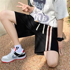 港风情侣装沙滩夏装青年男女生运动休闲5分裤裤K3331-P26，男装休闲裤，星座512-2