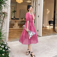 现货法式甜美减龄仙女裙251-25111-P105-K158，女装连衣裙，浙宝189