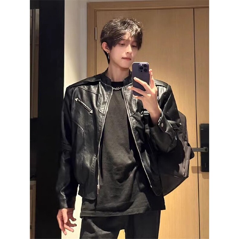 PU9155-P75皮衣，男装皮衣，电商B323A