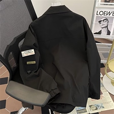 小众设计感多口袋徽章立领夹克男潮牌春季飞行员工装外套-JK755，男装夹克，星座601-2