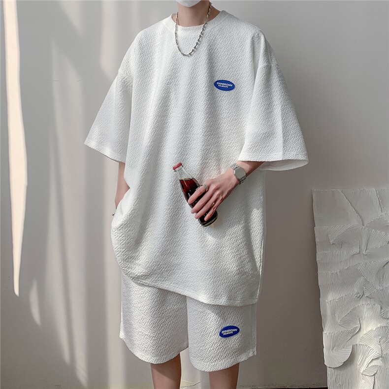 1冰丝短袖T恤男DT8774P35短裤男DK8775P40大码套装TZ8776P75控,男装休闲套装,星座226-2