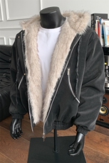 美式复古座山雕连帽棉服加厚保暖夹克宽松外套XZ514-2-25104-P128，男装夹克，星座514-2(原B239)