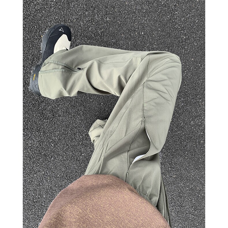 现货夏季LU版裤脚拉链速干户外防水机能裤子特P40,男装休闲裤,电商D205