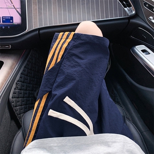 三条杠短裤男夏季薄款美式尼龙速干五分裤休闲运动中裤L90022-P28图片