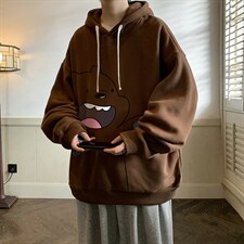 纯棉连帽卫衣男大码运动帽衫宽松薄WY2131-P35加绒款-P40，男装卫衣，电商A040