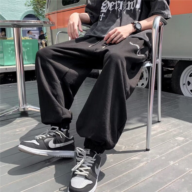 男直筒垂感ins潮牌港风休闲裤K1969P30,男装休闲裤,星座1116-2