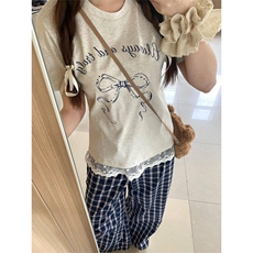 AK2352-P45休闲裤女夏季慵懒风高腰阔腿直筒裤遛弯裤拖地长裤，女装休闲裤，星座617A-2