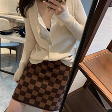 假两件针织开衫，其它，XTZ style