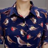 印花褶皱2021年夏季短袖中长款件套头POLO领通勤连衣裙，女装连衣裙，蓝诺裳