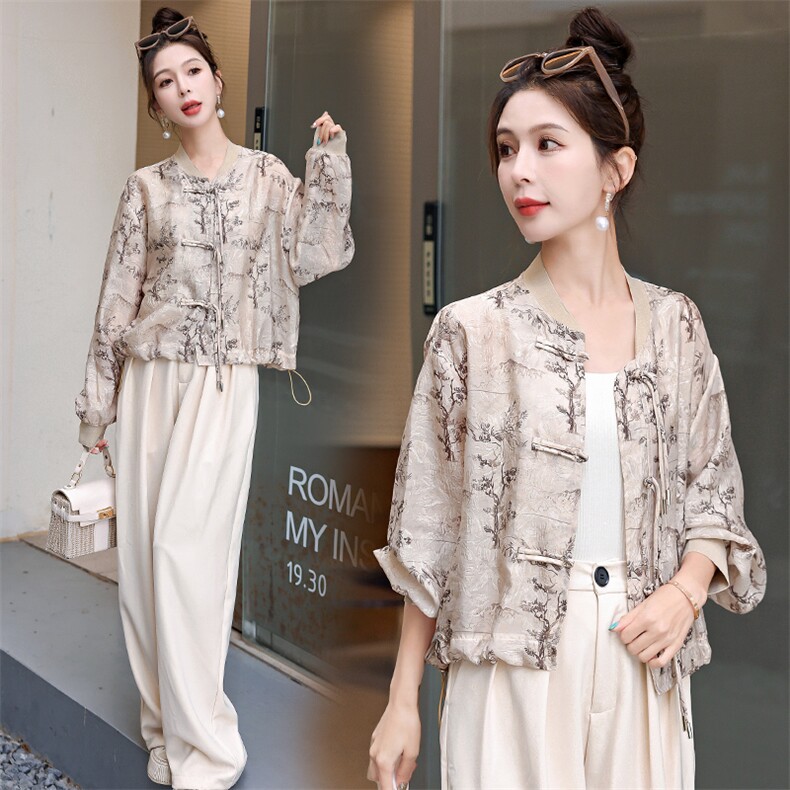 防晒衣。2024夏装新款新中式优雅时尚清爽短外套，女装防晒衣，浙宝281