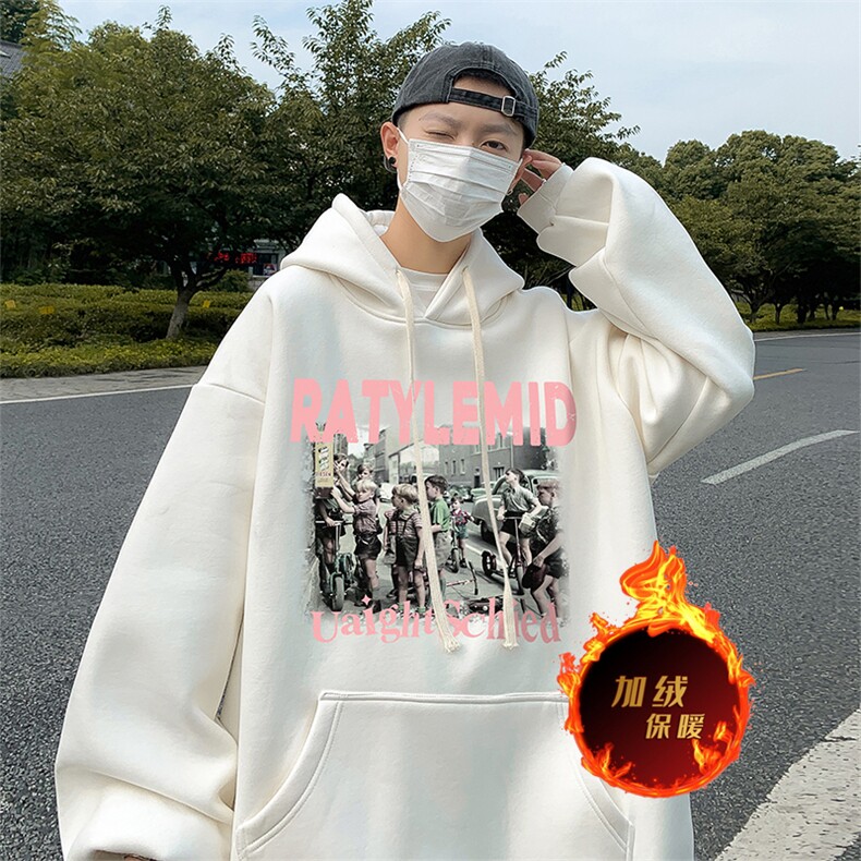 500克重磅秋冬美式加绒加厚卫衣外套DL1573常规特P35加绒特40,男装卫衣,电商A486