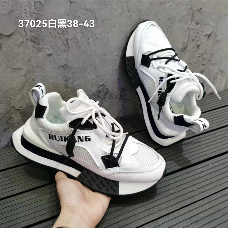 夏季新款时尚潮透气网布鞋百搭休闲运动鞋男图片