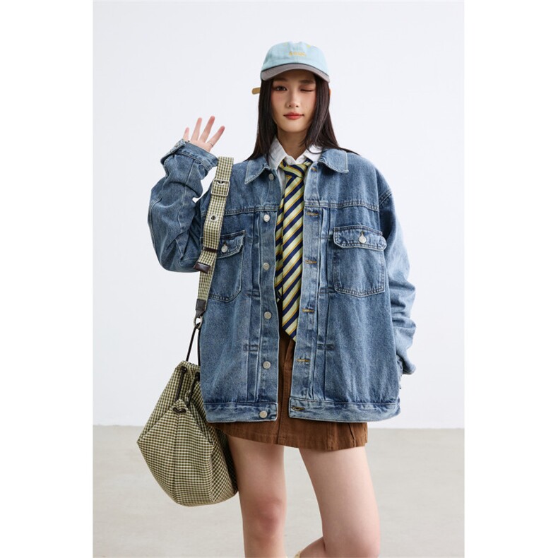 25新款抖音品质牛仔夹克中性风宽松韩版水洗外套N995/P98,男装工装外套,星座202-3