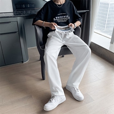 拖地裤子男韩版潮流春夏季小西裤男士宽松阔腿垂感西装裤休闲长裤，男装西裤，星座505-2（原电商A260-1)