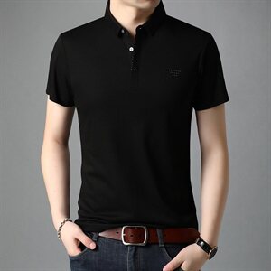 G7290 2021夏季新款T恤衫男POLO衫短袖翻领图片