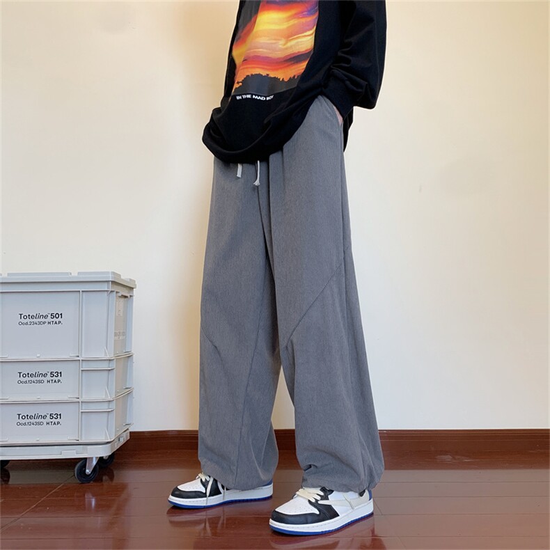 秋季新款日系复古休闲裤弹力灯芯绒裤子男宽松潮牌K0771-P40,男装休闲裤,星座308B-1