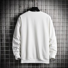 2021春季新款日系大码男字母学生宽松圆领远动卫衣W222-P23，男装卫衣，电商A128