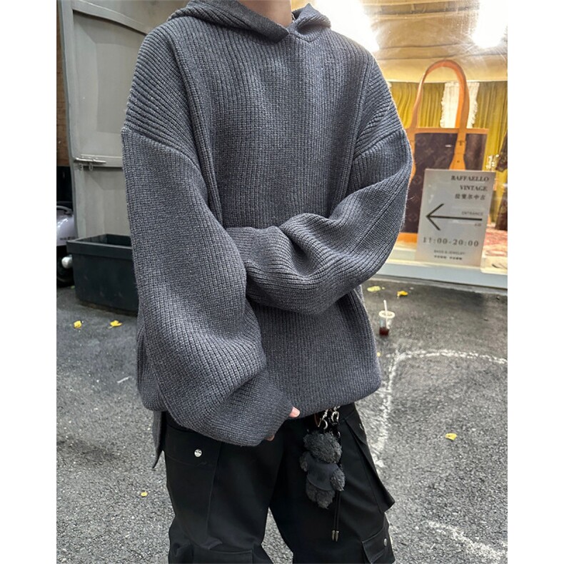 男士连帽男士套头针织毛衣A367MK18P70控98,男装针织衫/毛衣,电商A367