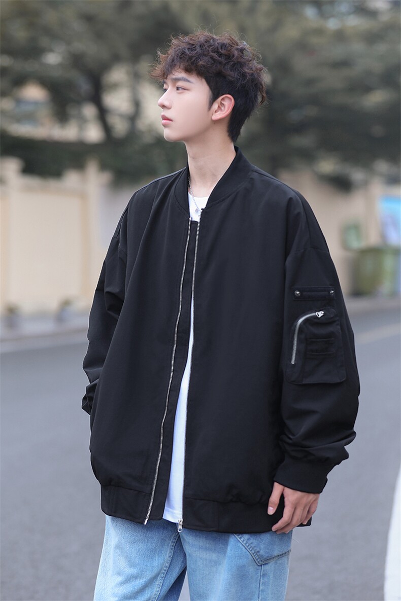 新款飞行夹克男美式复古棒球服外套高街潮牌CYJK9271P-75控价109,男装夹克,电商A128