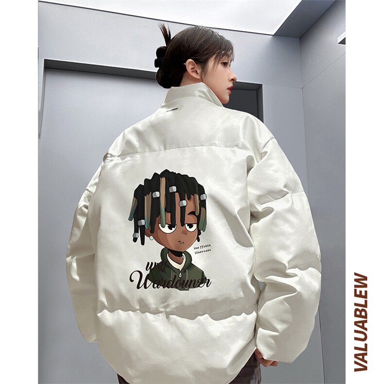 均可提供短视频高品质港风黑人头PU皮加厚棉衣PM133-p110控148,男装棉衣,星座508（原C305）
