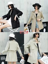 春季风衣，女装风衣，YO\VLF雅洛菲