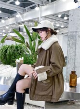 冬装新款兔毛派克外套现货，其它，维多利亚