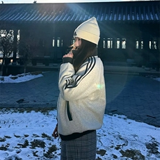 抖音得物高品质美式高街重磅结构设计拼接织带立领卫衣外套CM42，女装短外套，电商A486-1