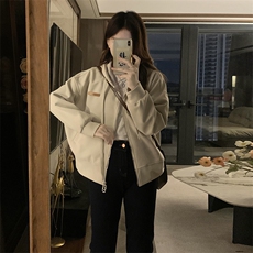 A381-P92秋季开衫卫衣女2024新款春秋外套短款小个子上衣春秋季，男装卫衣，星座911