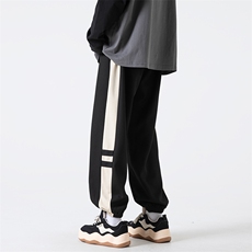 K011P45无影墙2024秋季学生华夫格直筒休闲裤宽松束脚卫裤，男装休闲裤，电商A026-1