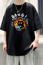 230g重磅纯棉短袖t恤男大码半袖半截袖DX17405-P20，男装T恤，电商A040