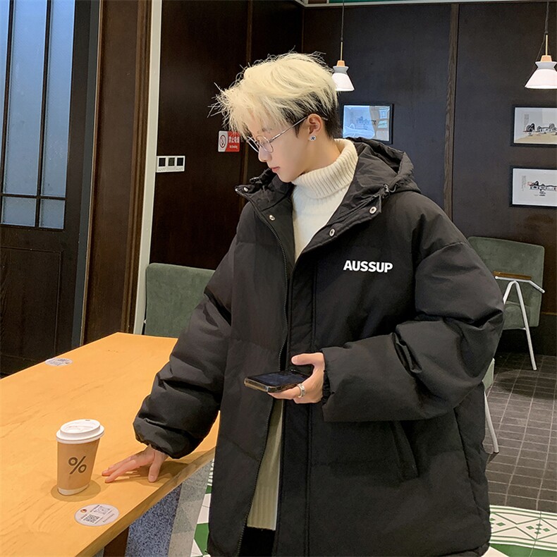 男士棉服外套连帽宽松秋冬面包服 MY606 P78 直播图片