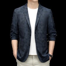 商务休闲西服男春秋季新款中年男士小西装外套单西上衣服爸爸男装图片