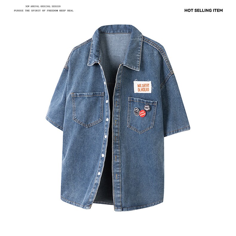 复古衬衫港风学生宽松趣味新款男装上衣SJ1012P50，男装衬衫，星座1013-1