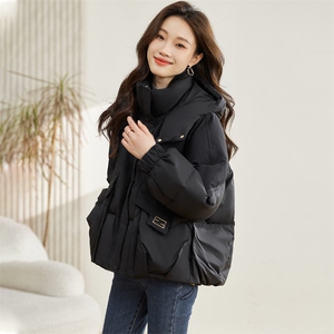 短款羽绒服女冬季小个子高端品牌2025新款大码时尚加厚面包服外套图片