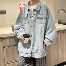牛仔夹克男大码牛仔外套男茄克NJ77368-P60，男装夹克，电商A040