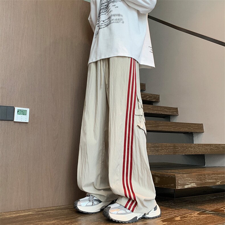 秋季内景多口袋休闲长裤子男潮牌运动宽松阔腿工装裤YD00251/P45图片